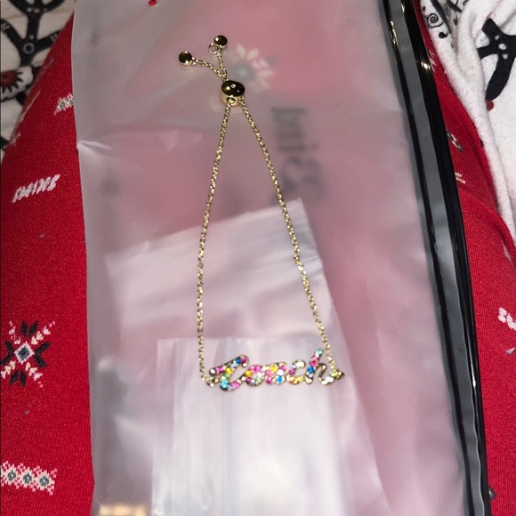 Coach Gold Bracelet with Colorful Lettering - Picture 4 of 5